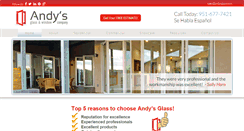 Desktop Screenshot of andysglass.com